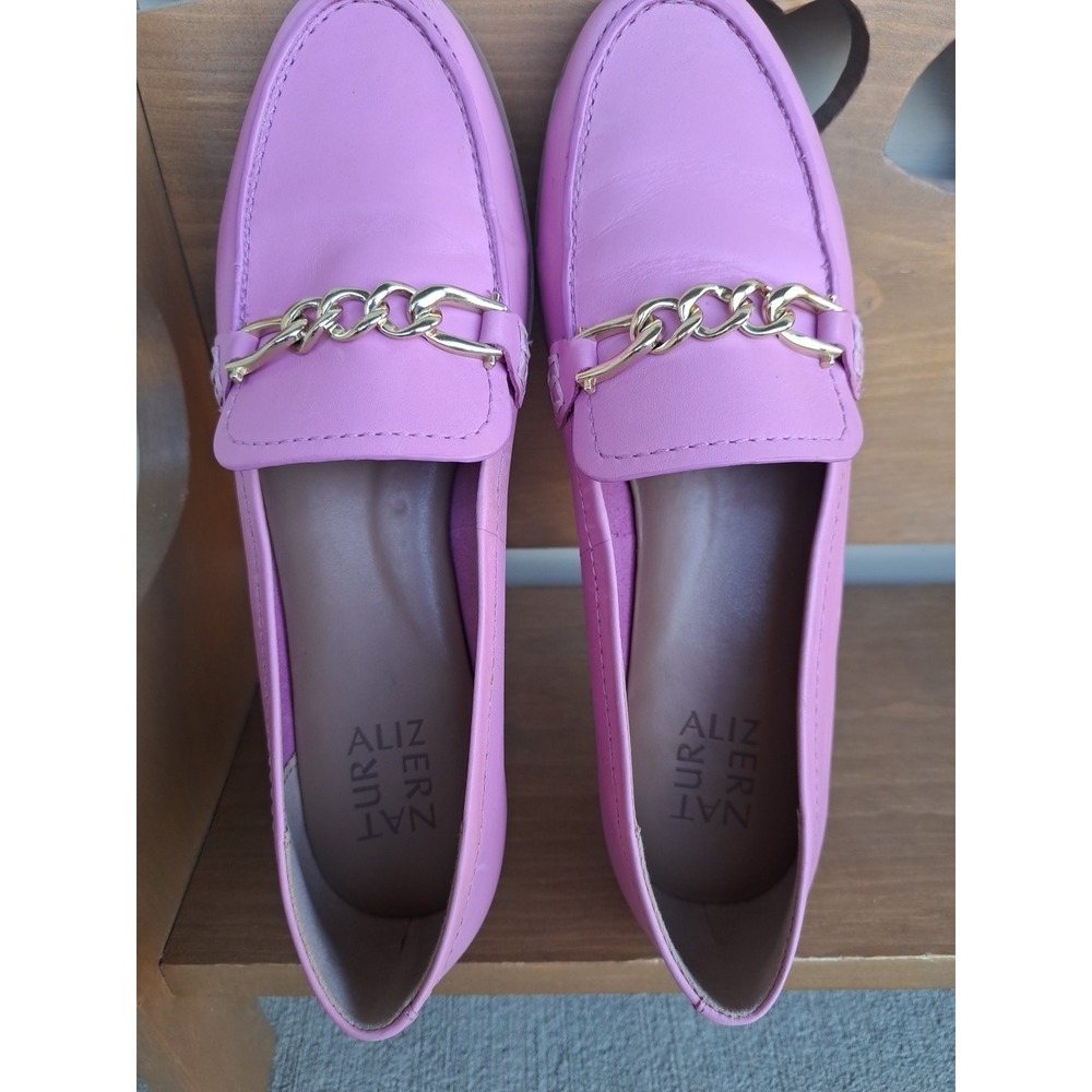 Naturalizer Women's Sawyer Loafers Rose Pink Slip-On Leather Comfort Shoes 9.5 M - Picture 1 of 16